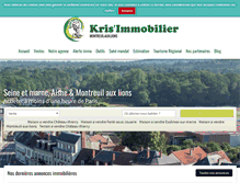 Tablet Screenshot of kris-immobilier.fr